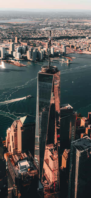 Toma cenital cinematográfica del Freedom Tower de Nueva York — Xiaomi 17 Pro Fondos de pantalla