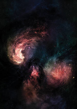 Fondo de pantalla de galaxia colorida en el universo