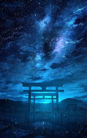 Fondo de pantalla de galaxia de puertas Torii — Galaxy Tab S11 Ultra Fondos de pantalla