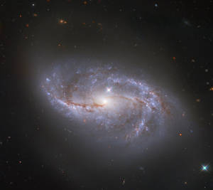 Galaxia espiral y su cuerpo celeste.