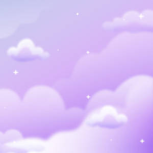 Galaxia pastel lavanda con nubes