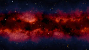 Fondo de pantalla HD de galaxia roja en el espacio exterior
