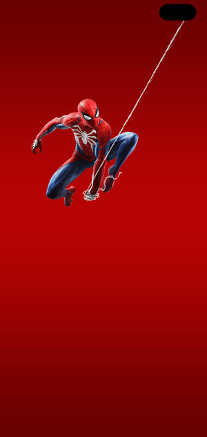 Fondo de pantalla minimalista Galaxy S10 Plus Spider-Man en rojo — iPhone 14 Pro Max Fondos de pantalla
