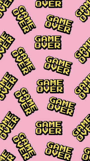 Fondo de pantalla de palabras estéticas Game Over