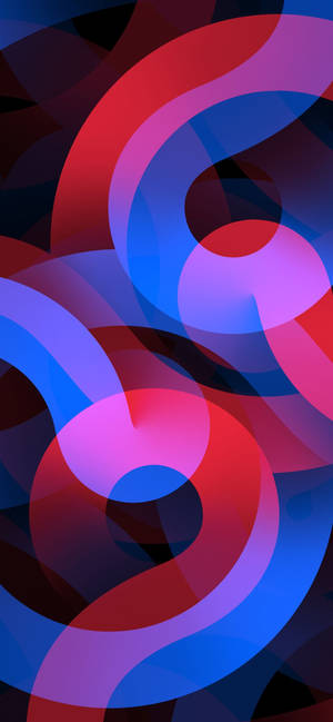 Fondo de pantalla garabatos rojos y azules iPhone 12 — iPhone 12 Pro Fondos de pantalla