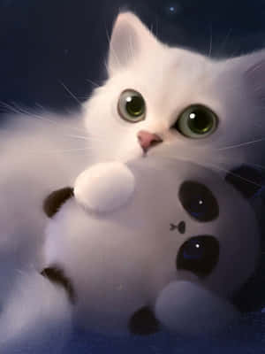 Blanco lindo — Gato Fondos de pantalla