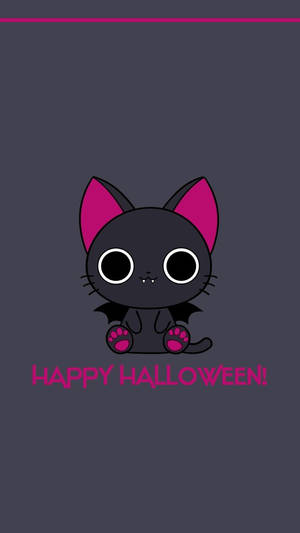 Gato Kawaii de Halloween Espeluznante