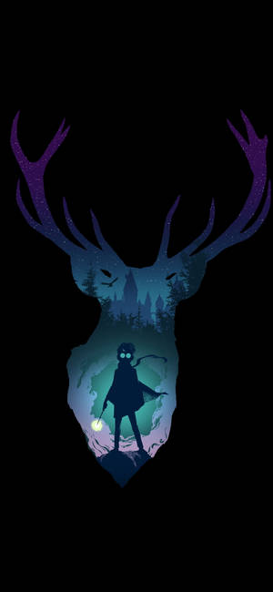 Genial Ciervo Harry Potter — iPhone 12 Pro Fondos de pantalla