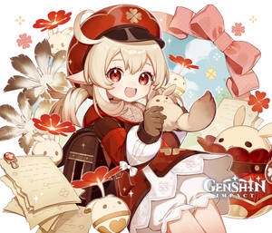 Genshin Impact Klee con Dodoco — Genshin impact GIF Fondos de pantalla