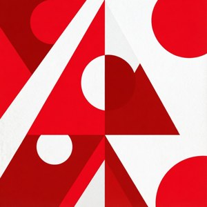 Fondo de pantalla geométrico abstracto inspirado en los colores de Uniqlo. — Galaxy Watch Fondos de pantalla