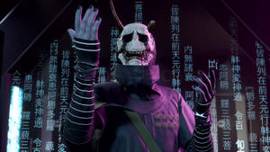 Fondo de pantalla de Ghostwire Tokyo Hannya Malvado