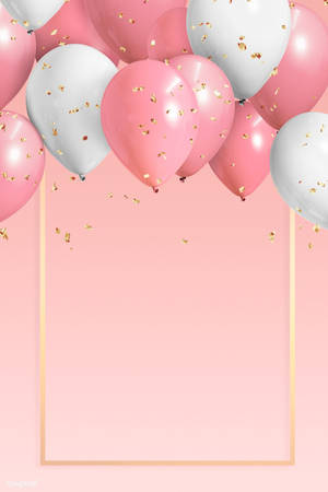 Globos Rosas de Feliz Cumpleaños Estéticos