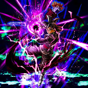 Goku Black intenso en postura de batalla — Goku Black Fondos de pantalla