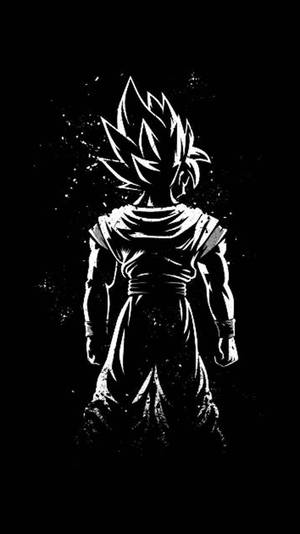 Goku Negro Monocromático para Teléfono