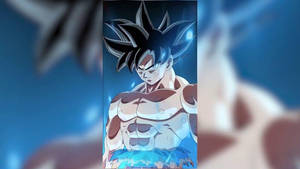 Goku Ultra Instinct sin camisa y fondo difuso — Ultra Instinct Goku Fondos de pantalla