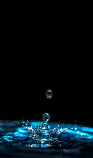 Gota de Agua Azul Oscuro Estética HD — Azul oscuro estético Fondos de pantalla