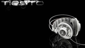 Fondo de pantalla Gráfico Cool de Tiesto con Audífonos — Ahorro de Batería Fondos de pantalla