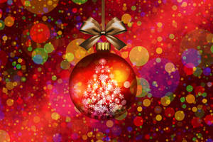 Gráfico de Adorno Navideño Rojo — Rojo navidad Fondos de pantalla