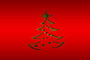 Gráfico de Árbol de Navidad Rojo — Rojo navidad Fondos de pantalla