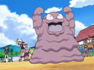 Grimer animando en el anime de Pokémon — Morado Fondos de pantalla