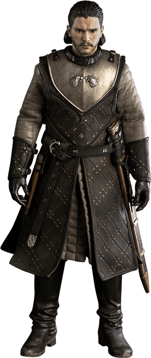 Guerrero de Game of Thrones con atuendo negro