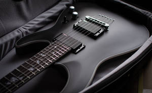Música estética de guitarra eléctrica negra — Estética musical Fondos de pantalla