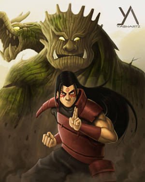 Hashirama con Dragón de Madera en Teléfono — Anime para celular Fondos de pantalla