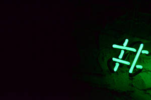 Fondo de pantalla de Hashtag Neón Verde
