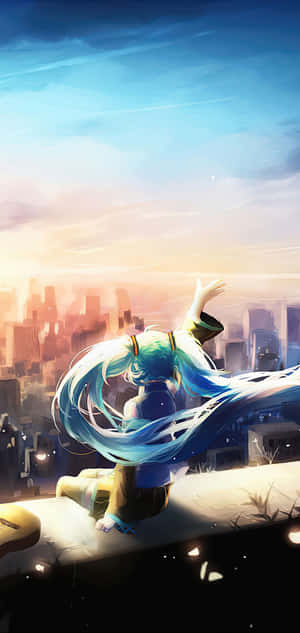 Hatsune Miku Teléfono — Galaxia A57 Fondos de pantalla