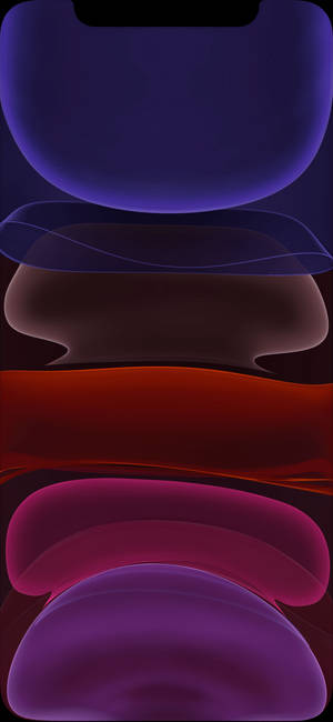 Fondo de pantalla de formas irregulares de colores apilados para iPhone 11. — iPhone 11 Fondos de pantalla