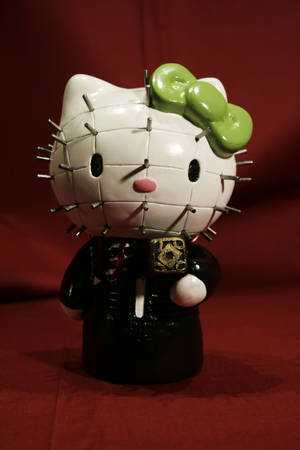 Fondo de pantalla de Hello Kitty Halloween con cara de púas — Hello Kitty Halloween Fondos de pantalla