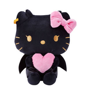 Fondo de pantalla de Hello Kitty murciélago negro de Halloween — Hello Kitty Halloween Fondos de pantalla