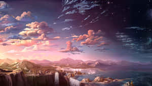 Fondo de paisaje anime — Anime hermoso Fondos de pantalla