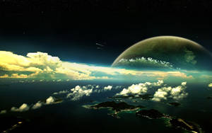 Fondo de pantalla de acercamiento del planeta Marte a la Tierra. — 1600x900 Fondos de pantalla