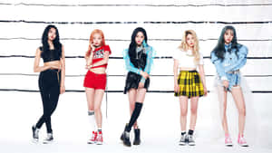 Hipnotizante presentación de grupo Kpop en el escenario — Kpop GIF Fondos de pantalla