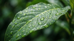 Un detallado fondo de pantalla macro de hoja para pantallas de alta definición 1280x720.