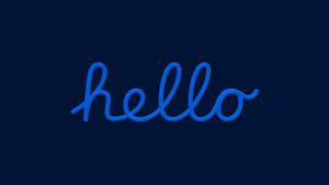 Hola minimalista en azul oscuro — Azul oscuro Fondos de pantalla
