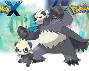 Hora de Batalla Intensa con Pancham y Pangoro, Pokémon X y Y — Anime laptop Fondos de pantalla