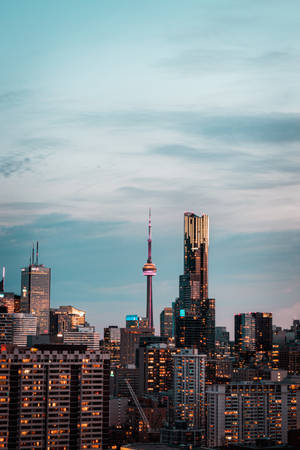 Horizonte de Toronto con la Torre CN — Xiaomi Pad 7 Ultra Fondos de pantalla