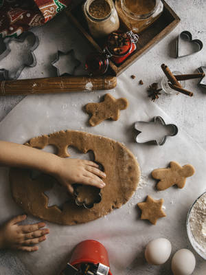 Fondo de pantalla de horneando galletas de jengibre — 3:4 Fondos de pantalla