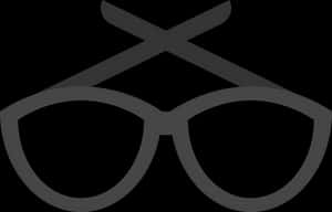 Icono de gafas de sol estilizado