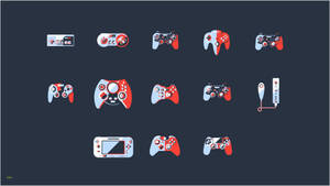 Fondo de pantalla de Iconos de Controladores de Videojuegos