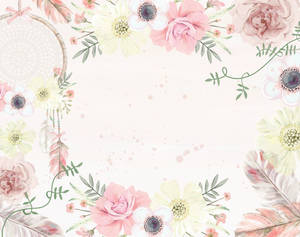 Fondo de pantalla de patrones florales boho — 5:4 Fondos de pantalla