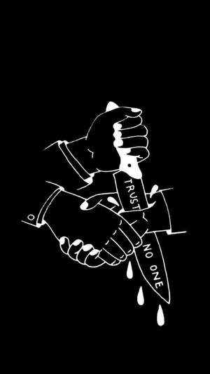 Fondo de pantalla de ilustración digital de estética emo