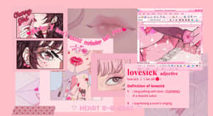 Imágenes estéticas de anime en rosa — Rosa claro estético Fondos de pantalla