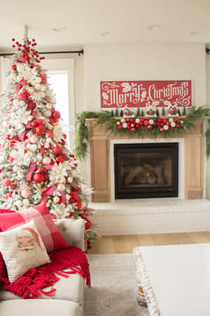 Imágenes de árbol de Navidad — Rojo navidad Fondos de pantalla
