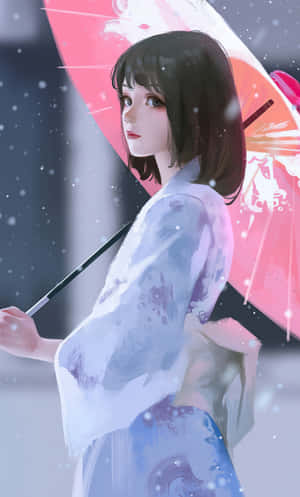 Imágenes de Chica Adolescente — Chica anime linda Fondos de pantalla