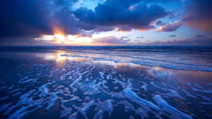 Fondo de pantalla de atardecer en la playa para Macbook
