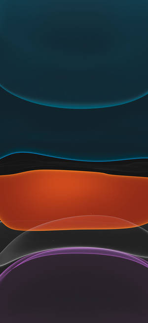 Arte de fondo de pantalla azul, naranja y púrpura para iPhone 11.
