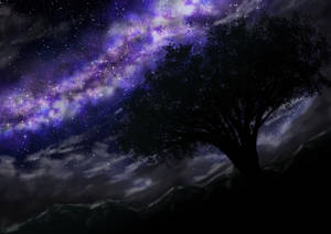 Impresionante cielo de la Vía Láctea oscuro 4k